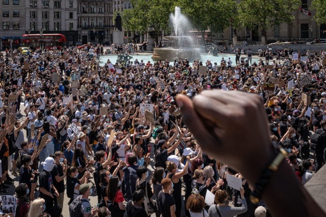  George Floyd's death sparked protests across the world - including London