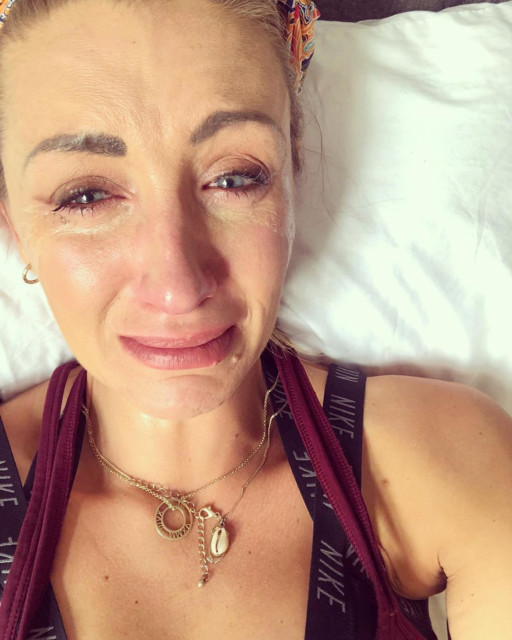Recently Strictly star Catherine posted a tearful selfie to her Instagram