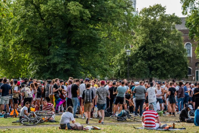 All Pride events this year were cancelled because of coronavirus - but crowds still gathered in Clapham
