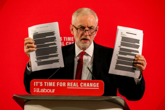 Corbyn used the papers to smear the Tories