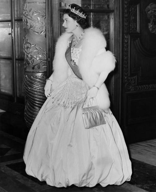 Beatrice wore a repurposed dress that was made for the Queen when she met the Italian president in 1961
