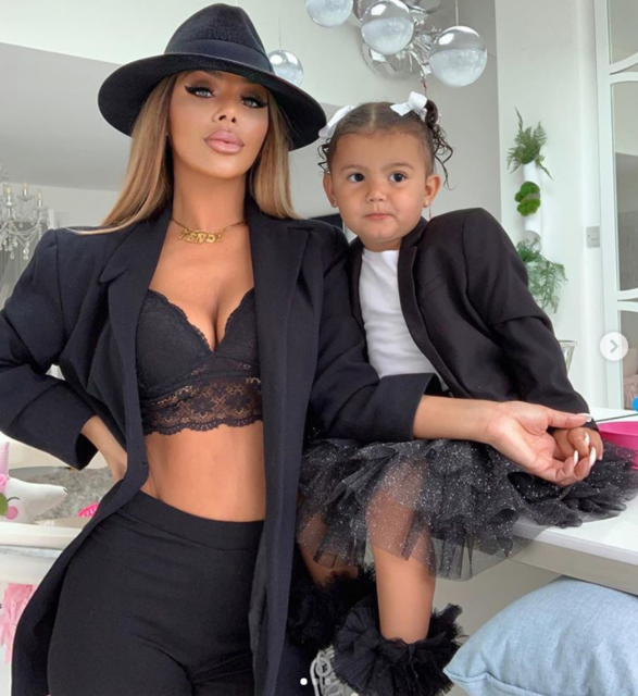  Hollyoaks actress Chelsee with her adorable daughter