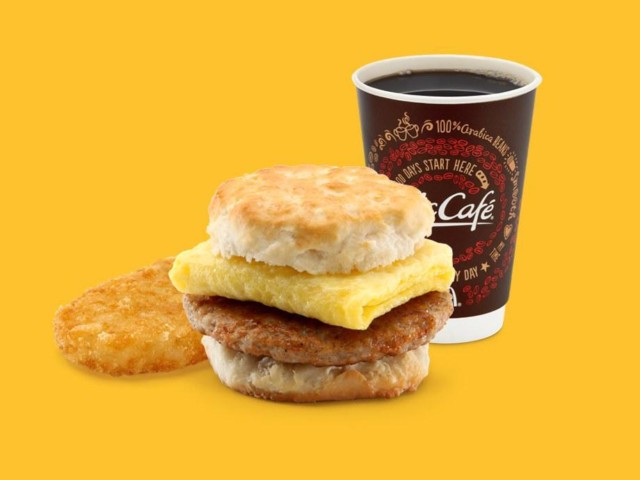 McDonald's breakfast ends at 10.30am when they switch over to the regular menu