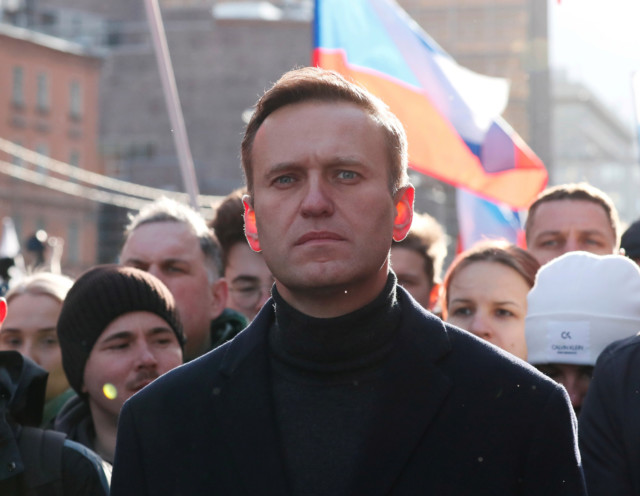 Alexei Navalny fell ill after drinking tea at an airport on Thursday