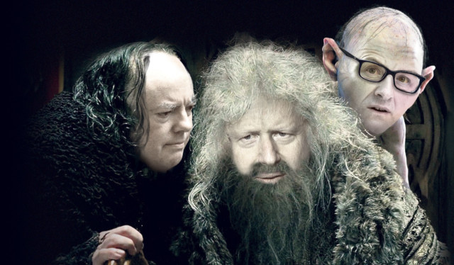 HOAR imagines Boris as Theoden, Whitty as Wormtongue and Cummings as Gollum