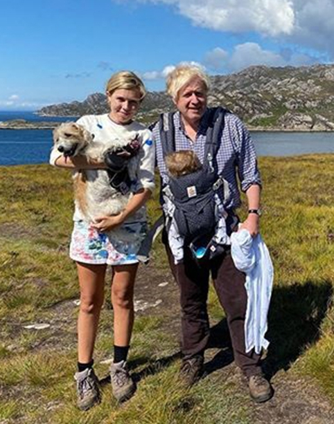 PM Boris Johnson and Carrie Symonds on holiday in Scotland