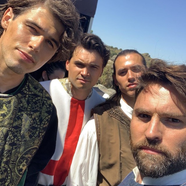 Stuart has been sharing behind the scenes snaps from the Spanish set