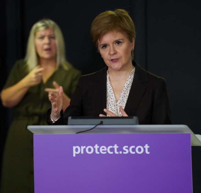Nicola Sturgeon said the curbs would be extended to meet the proposed tiered lockdown on November 2
