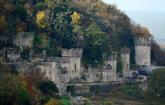 The ITV series is being filmed at 200-year-old Gwrych Castle