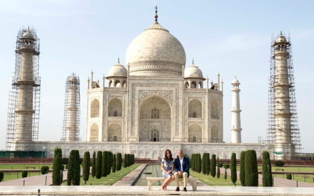  Kate and William visited the Taj Mahal - considered one of the most romantic buildings in the world - on a royal visit to India and Bhutan in 2016
