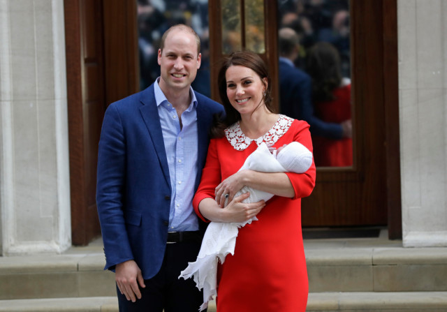  The Duke and Duchess of Cambridge's third child - Prince Louis - was born in 2018