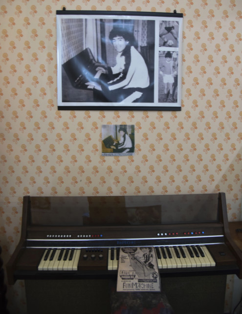A piano sits where Maradona used to mess about