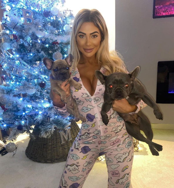 Chloe Ferry is another celebrity who is already getting festive