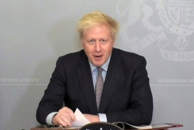 Boris Johnson virtually taking part in PMQs today as he is still isolating