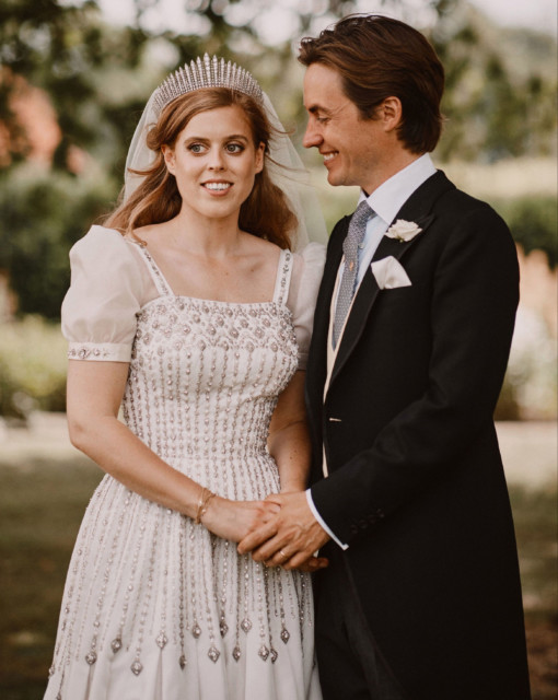 Princess Eugenie shared this stunning photo of the happy couple with her 1.1m followers