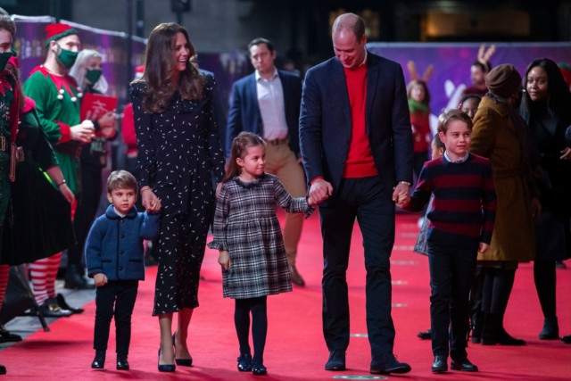 Last night, Kate and Prince William took their three kids to see the pantomime at the London Palladium