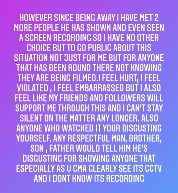 She claimed: 'I have met 2 more people he has shown and even seen a screen recording'
