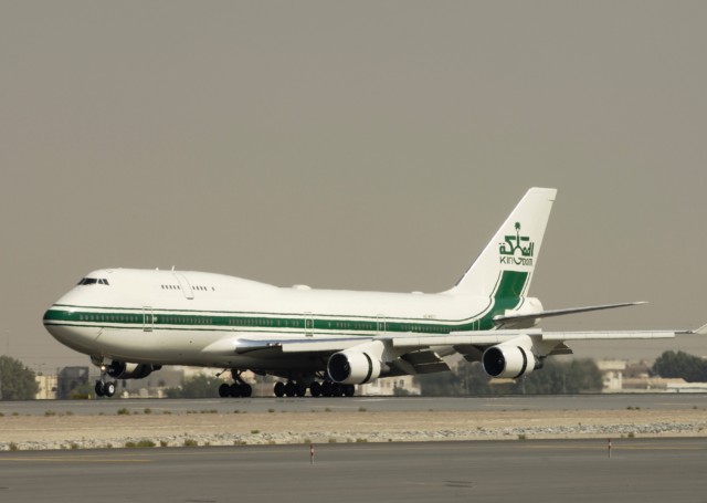  Just one of the royal family's private Boeing 747-400 passenger jets