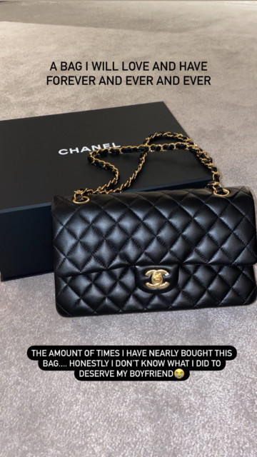 Her boyfriend Tommy Fury bought her a £3,210 Chanel bag for Christmas