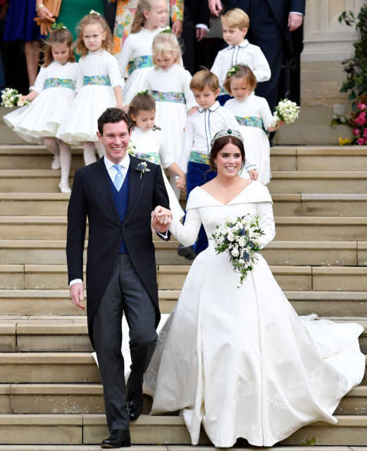 Jack and Eugenie tied the knot in a lavish ceremony in Windsor