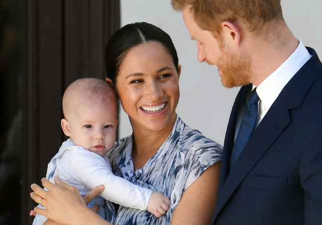 Meghan and Harry are seen here with son Archie - who will become a big brother later this year