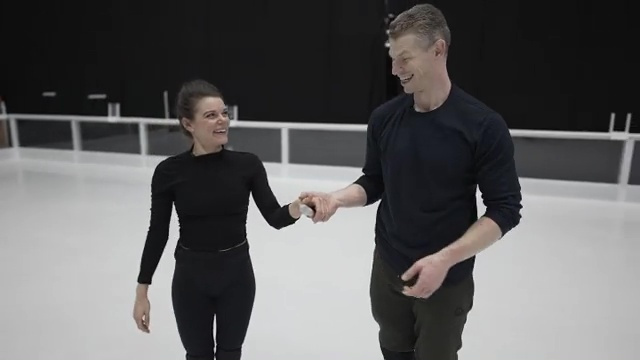 Hamish Gaman was out last week after an arm injury leaving his partner Faye Brookes to partner up with skate pro Matt Evers
