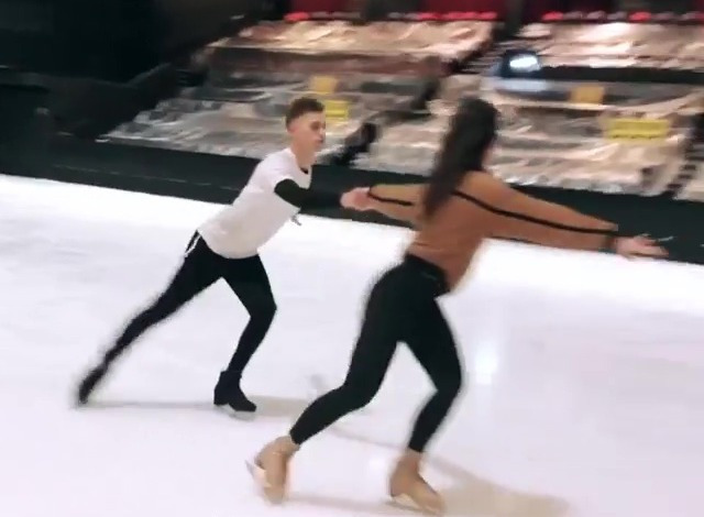 Joe and Vanessa are partnered on Dancing On Ice which starts next month