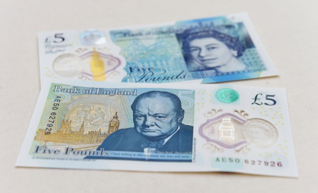The new £5 notes are designed to last for five years