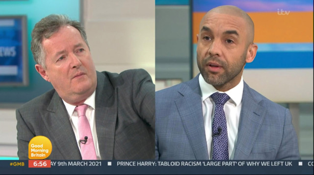 Piers clashed with co-star Alex Beresford this morning