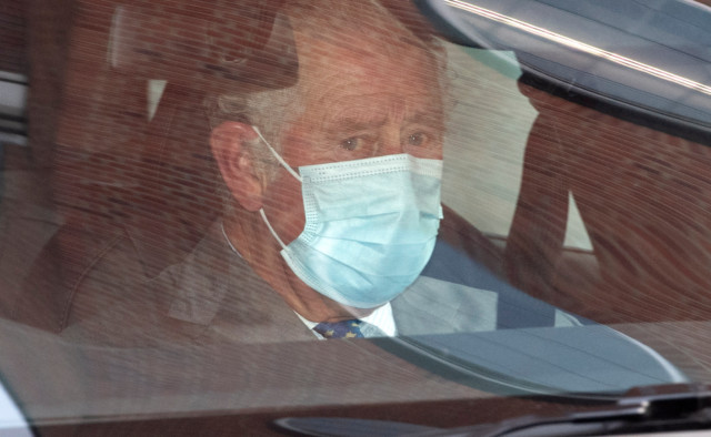 Prince Charles has visited his ill father, Prince Philip, at London’s King Edward VII Hospital.