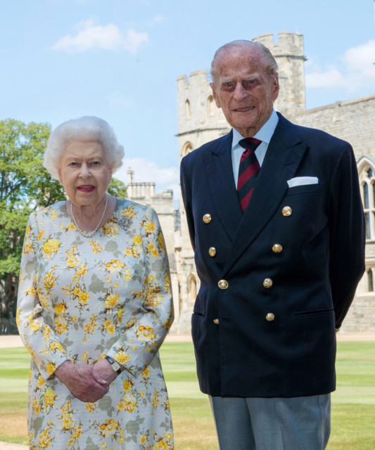 Prince Philip and the Queen pictured last year