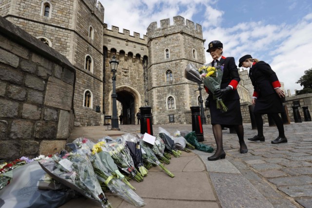 Flowers laid at Windsor Castle