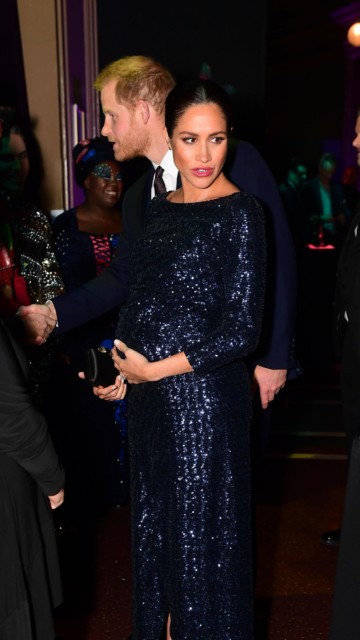 Meghan at the Royal Albert Hall event where she said she was putting on a brave face