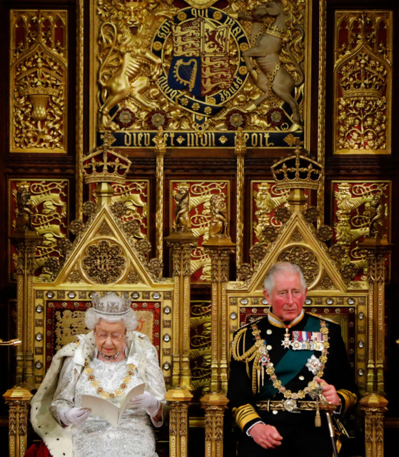 The Queen was accompanied by Prince Charles in 2019