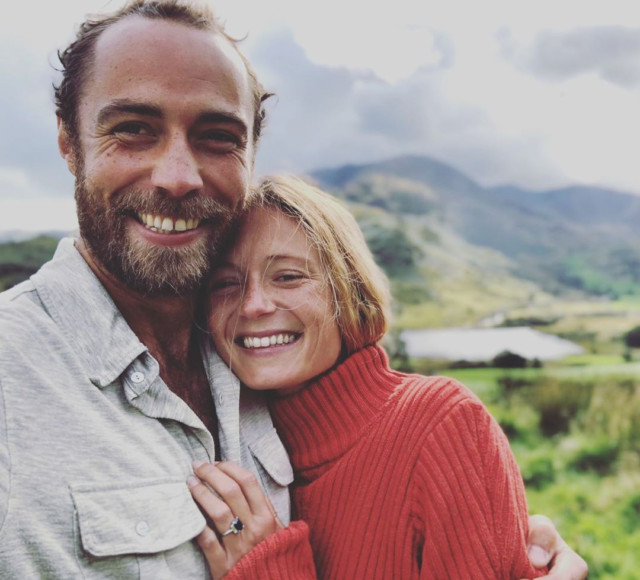 James announced his engagement in October 2019