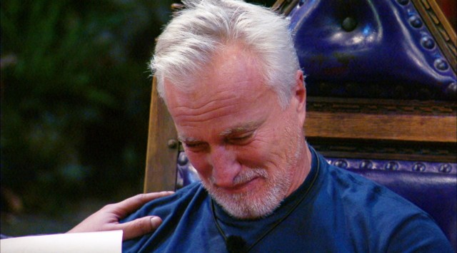 David Ginola was seen breaking down in tears over Danny's letter