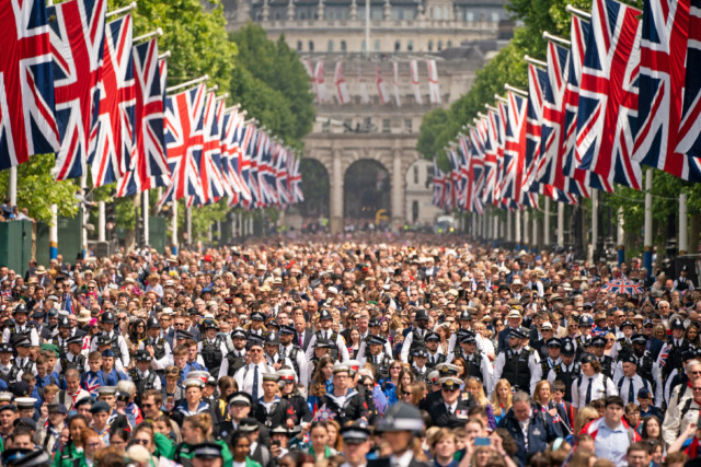 Hundreds of thousands of people have flocked to the capital to celebrate the occasion